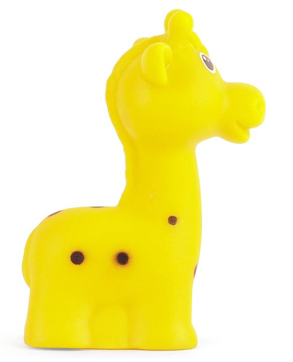 Babyhug Squeeze Bath Toy - Pack Of 6| Jungle Adventure Set With Giraffe, Hippo, Rhino, Bear, Monkey & Lion Characters| Perfect Gifting Toy| Non Toxic| BIS Certified