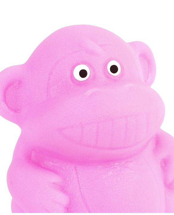 Babyhug Squeeze Bath Toy - Pack Of 6| Jungle Adventure Set With Giraffe, Hippo, Rhino, Bear, Monkey & Lion Characters| Perfect Gifting Toy| Non Toxic| BIS Certified