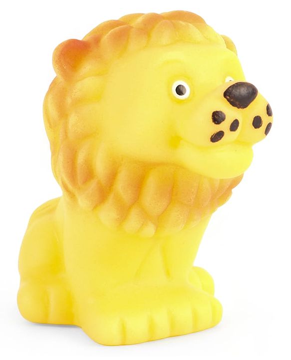 Babyhug Squeeze Bath Toy - Pack Of 6| Jungle Adventure Set With Giraffe, Hippo, Rhino, Bear, Monkey & Lion Characters| Perfect Gifting Toy| Non Toxic| BIS Certified