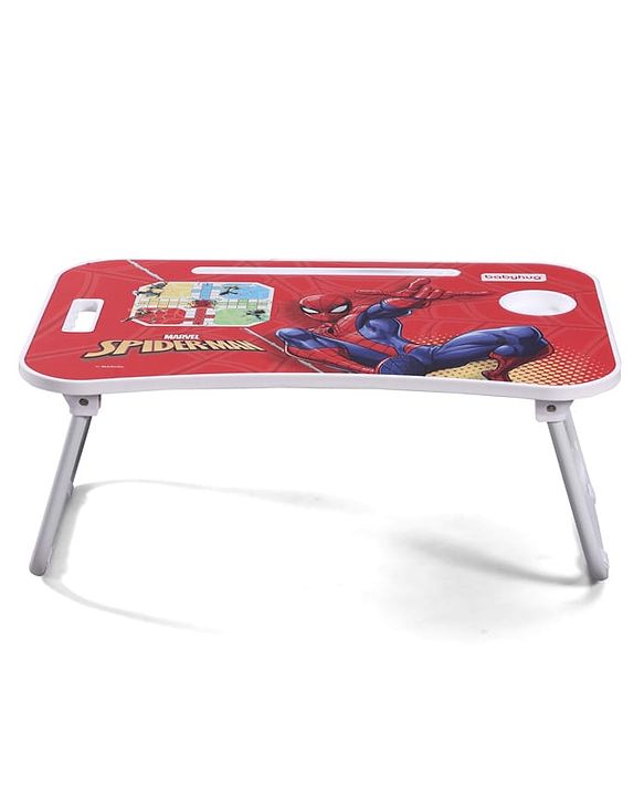 Babyhug Disney Spiderman Theme Multi Purpose Desktop Table| Table with Ludo| Durable, Non-Slip & Space Saving| Compact Fold| Perfect For Gifting| BIS Certified