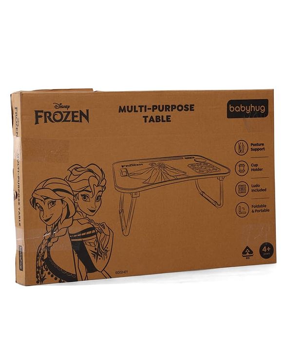Babyhug Disney Spiderman Theme Multi Purpose Desktop Table| Table with Ludo| Durable, Non-Slip & Space Saving| Compact Fold| Perfect For Gifting| BIS Certified