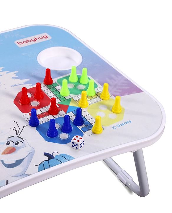 Babyhug Disney Spiderman Theme Multi Purpose Desktop Table| Table with Ludo| Durable, Non-Slip & Space Saving| Compact Fold| Perfect For Gifting| BIS Certified