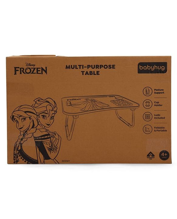 Babyhug Disney Spiderman Theme Multi Purpose Desktop Table| Table with Ludo| Durable, Non-Slip & Space Saving| Compact Fold| Perfect For Gifting| BIS Certified