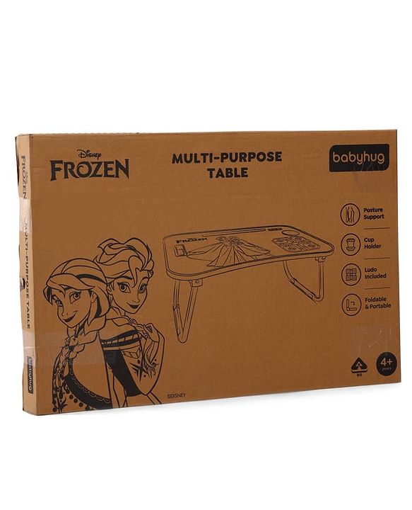 Babyhug Disney Spiderman Theme Multi Purpose Desktop Table| Table with Ludo| Durable, Non-Slip & Space Saving| Compact Fold| Perfect For Gifting| BIS Certified