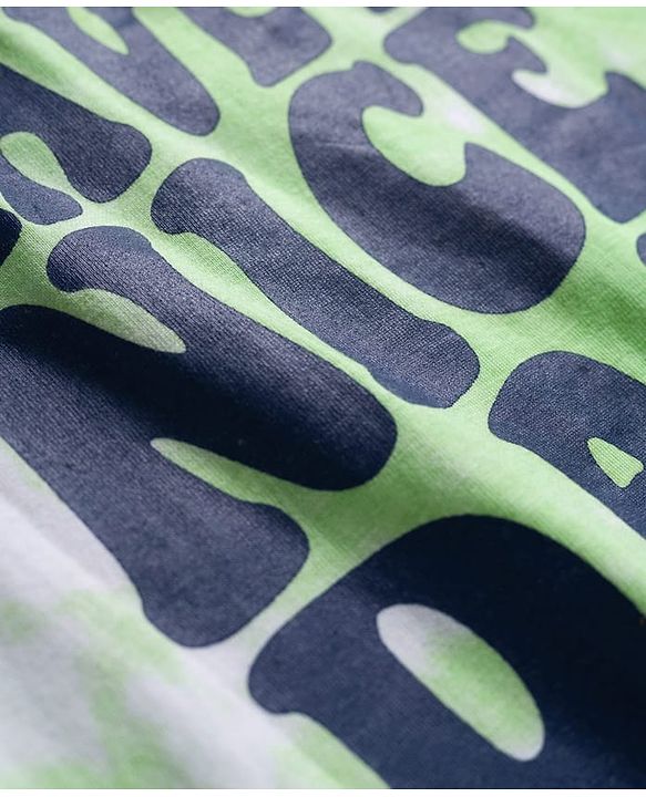 Babyhug Single Jersey Knit Half Sleeves T-Shirt & Shorts Set with Smiley Print - Light Green & Blue