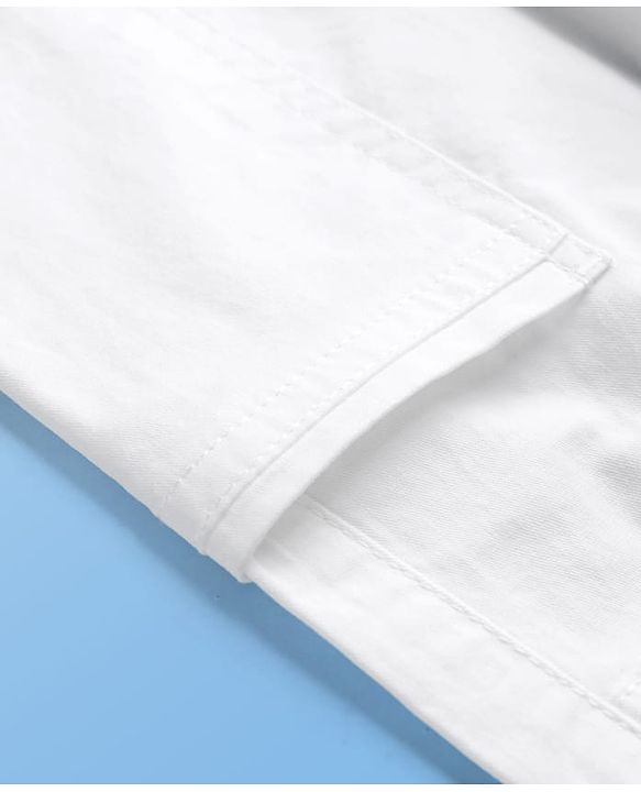 Pine Kids Denim Woven Full Length Solid Colour Jeans with Pockets - White