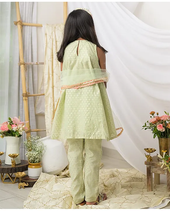 sachin and babi light blue dress Buy Fairies Forever Chanderi Woven Sleeveless Geometric Embroidered Lace  Embellished Kurti & Pant Set With Dupatta - Light Green for Girls (6-7  Years) Online in India, Shop at FirstCry.com