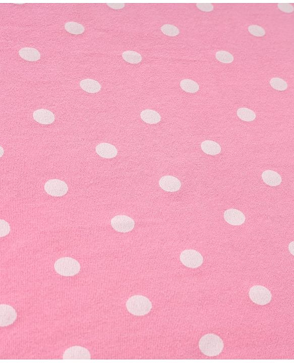Babyhug Terry Knit Hooded Towel With Polka Dot Print L 76 x B 76 cm - Pink