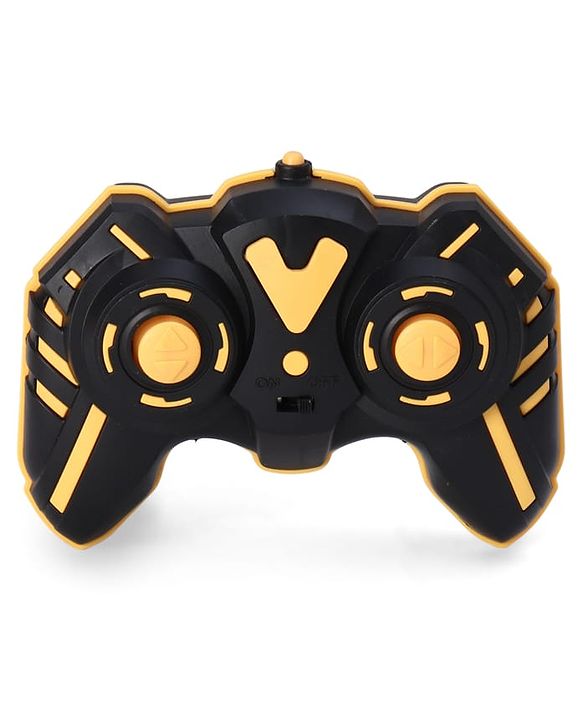 Babyhug Double Flip Sixer Stunt Car with Lights - Yellow| 360° Rotating Flip Action|6-Wheel High-Speed Off-Road Drift Car|2.4 GHz Long Range Remote Control| Type-C Charging| Best Gift for 4+ Year Kids
