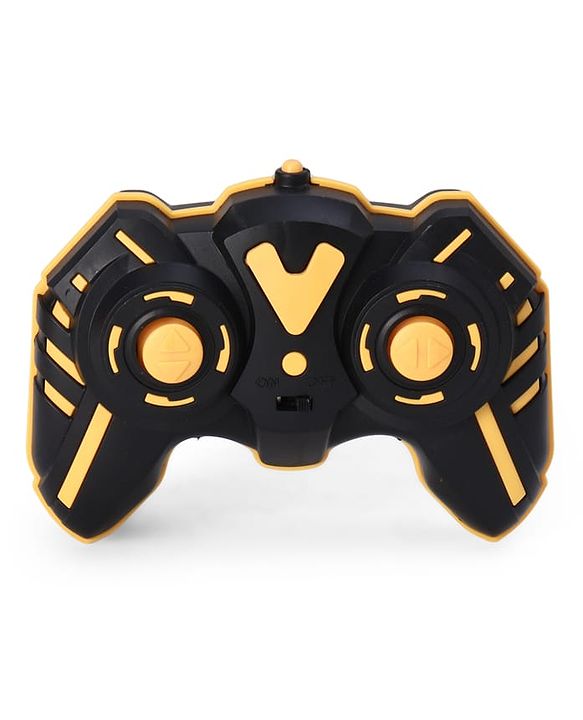 Babyhug Double Flip 360° Stunt Car with Lights - Yellow| 4 Wheel Drive Drift High Speed RC Car| Double Sided Rotating Wheels| 2.4 GHz Long Range Remote| Type-C Charging| Best Gift for 4+ Year Kids