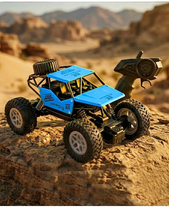 Babyhug Mud Master and Rechargeable RC Car - Red| 4-Wheel Drive System| Designed for All Terrain| Long Range 2.4 GHz Remote| BIS Certified| Gifting Toy| Type-C Charging| Best Gift for 4+ Year Kids