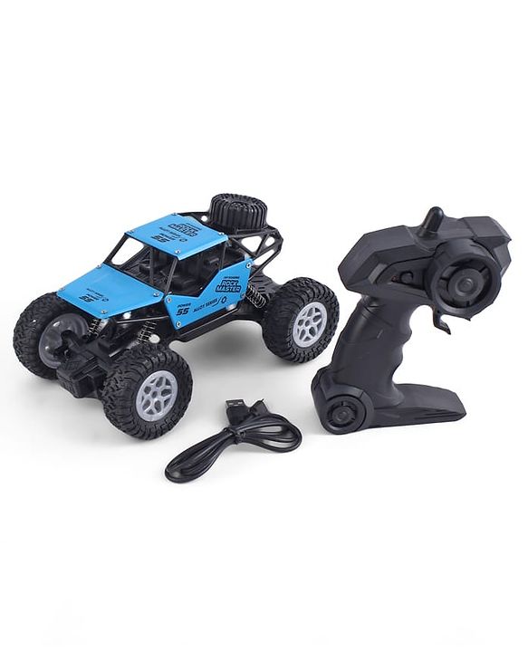 Babyhug Mud Master and Rechargeable RC Car - Red| 4-Wheel Drive System| Designed for All Terrain| Long Range 2.4 GHz Remote| BIS Certified| Gifting Toy| Type-C Charging| Best Gift for 4+ Year Kids