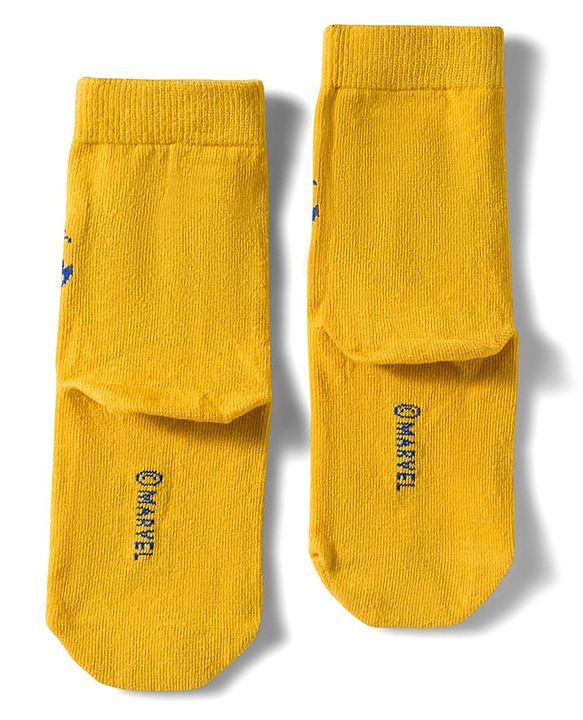 Pine Kids Marvel Non Terry Knit Ankle Length Anti Bacterial Socks With Spider-Man Graphics Pack of 3 - Red Yellow & Blue