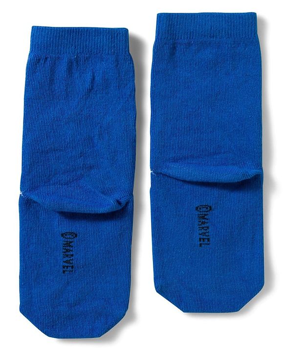 Pine Kids Non Terry Knit Anti Bacterial Ankle Length Socks With Spider Man Graphic Pack Of 3 - Multicolour