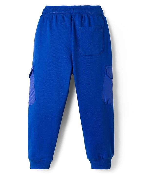 Pine Kids Knit Full Length Cut N Sew Lounge Pant With Pockets & Skate Style Badge - Black
