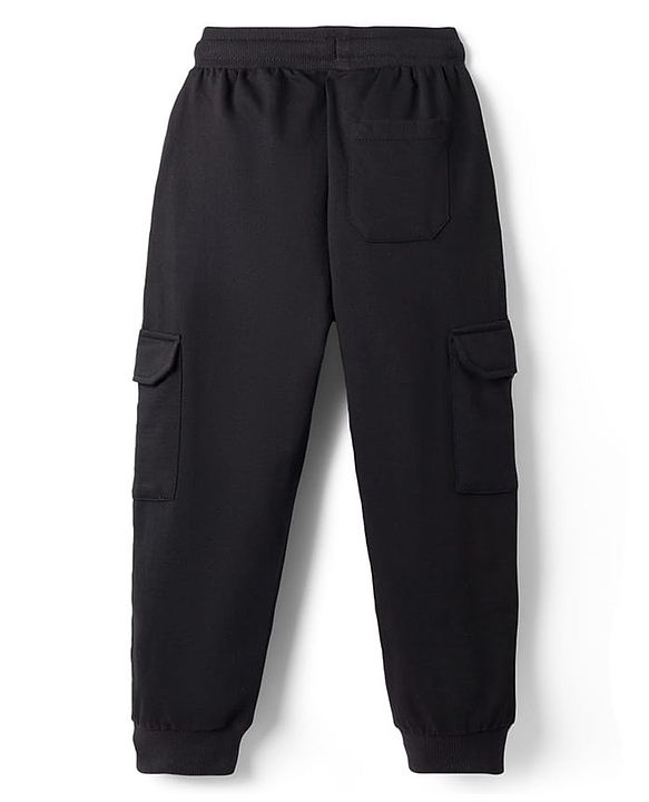 Pine Kids Knit Full Length Lounge Pant With Pockets & Explore Everyday Print - Black