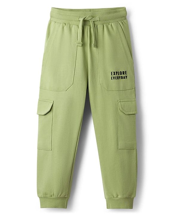 Pine Kids Knit Full Length Lounge Pant With Pockets & Explore Everyday Print - Black