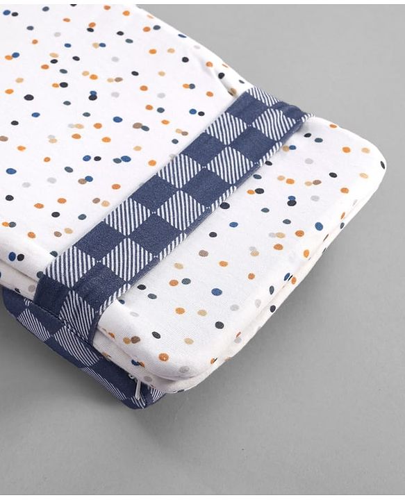 Babyhug Premium 100% Cotton Head Shaping Foam Pillow Woodland Print - Beige & Green