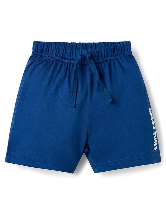 Babyhug Single Jersey Knit Mid Thigh Striped & Basketball Printed Shorts Pack of 3 - Multicolor