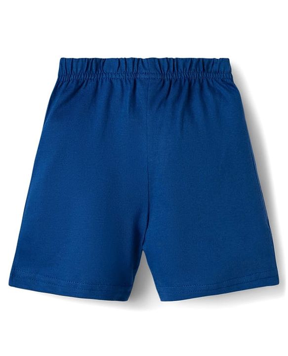 Babyhug Single Jersey Knit Mid Thigh Striped & Basketball Printed Shorts Pack of 3 - Multicolor
