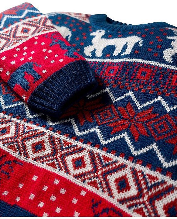 Babyhug Knit Full Sleeves Sweat Set With Animal Design - Navy Blue