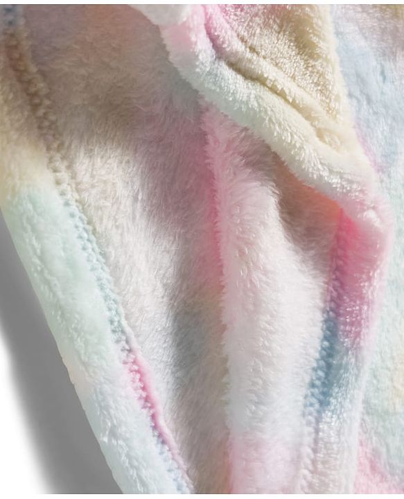 Babyhug Velour Knit Full Sleeves Co-ords Winter Wear Night Suit With Tie Dye Print - Multicolour