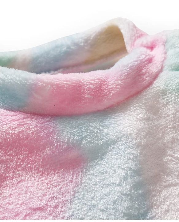 Babyhug Velour Knit Full Sleeves Co-ords Winter Wear Night Suit With Tie Dye Print - Multicolour