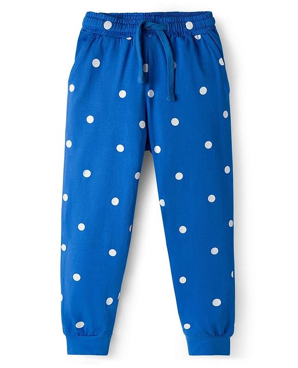 Pine Kids Disney Single Jersey Knit Full Sleeves Night Suit With Minnie & Friends Print - Blue