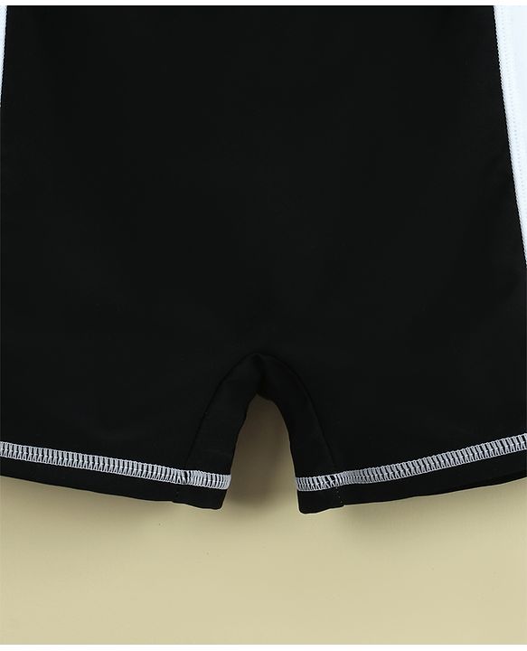 Pine Active Full Raglan Sleeves Printe Legged Swimsuit - Green