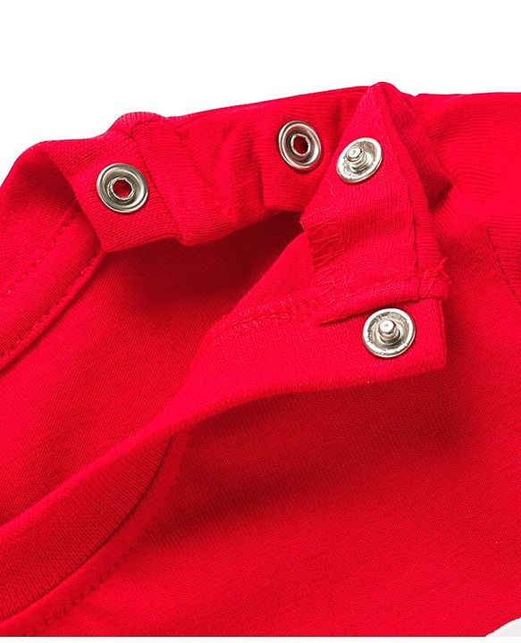 Babyhug Cotton Knit Half Sleeves T-Shirt With Text Print - Red