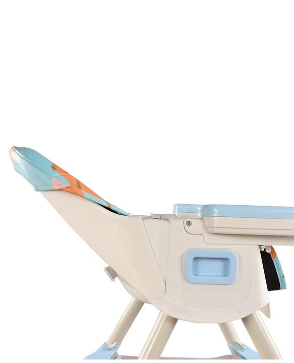 Babyhug 3-in-1 Convertible High Chair - Green| 5-Point Safety Harness| Dual Detachable Food Tray| Adjustable & Foldable Design| Removable Wheels with Brakes| Anti-Skid Base| Toddler & Rocking Chair