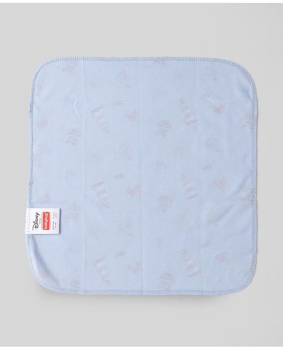 Babyhug Disney Premium Wash Cloths Pack of 3 Sailor Mickey Print - White, Blue & Navy| Soft & Gentle| Highly Absorbent| Multipurpose Baby Care Essential| Machine Washable| Soft & Breathable
