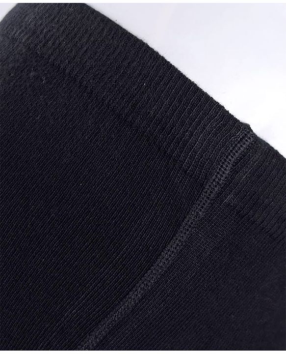 Cute Walk by Babyhug Cotton Knit Anti Bacterial Solid Footed Tights - Black