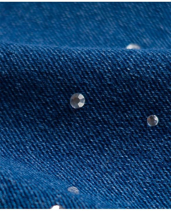 Babyhug Denim Embellished Full Length Jeans With Stretch - Jeans
