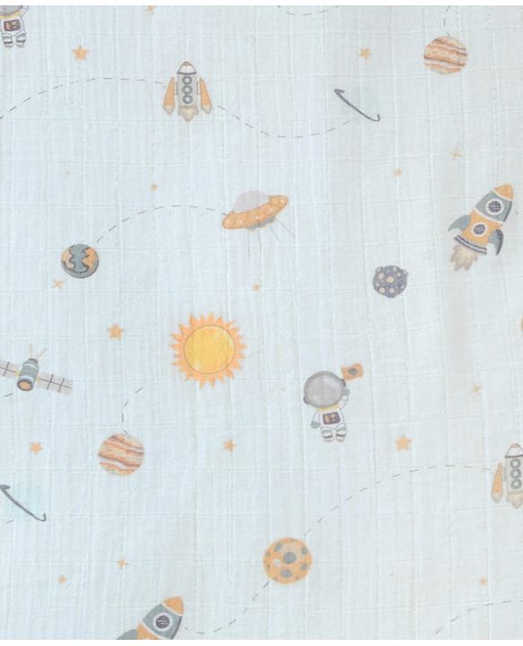 Babyhug Premium 100% Cotton Muslin Sleeping Bag - Woodland Print - Beige| Breathable Baby Sleep Sack| Hooded Swaddle Wrap| Easy Button Closure| Soft Lightweight| New Born Essential
