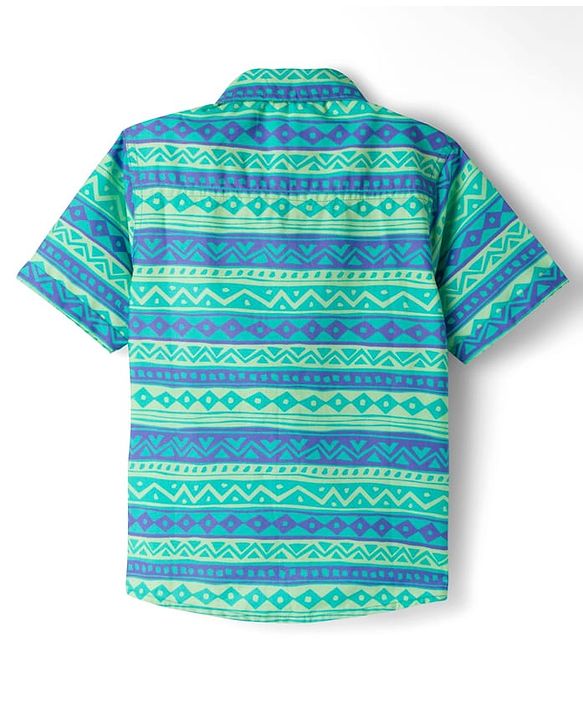 Pine Kids Disney 100% Cotton Woven Half Sleeves Shirt With Lion King Graphics - Multicolour