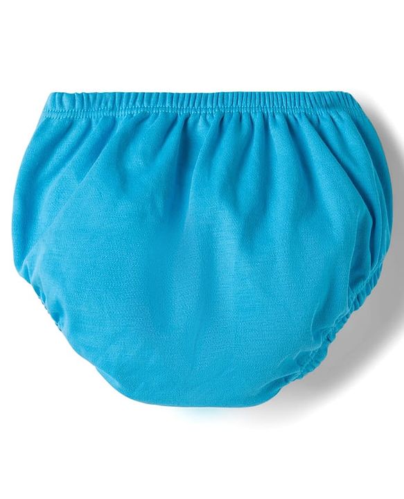 Babyhug Interlock Knit Full Sleeves Frock With Koala Print & Bloomer - Blue