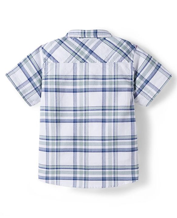 Babyhug Cotton Woven Half Sleeves Checks Shirt - Multicolor