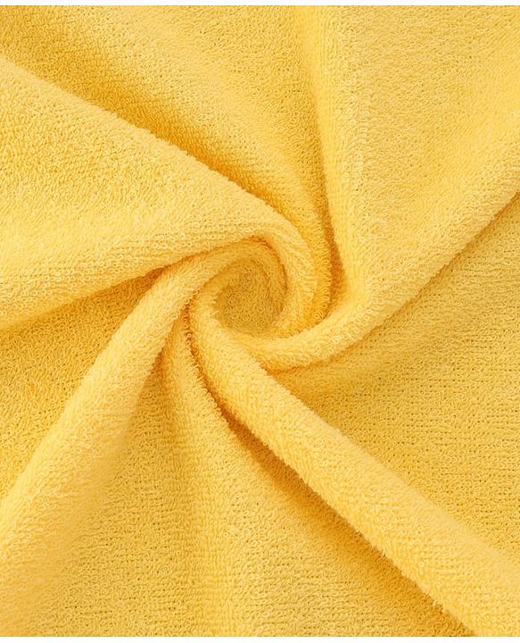 Babyhug Disney 100% Cotton Woven Hooded Towel With Pooh Design L 71 x B 71 cm - Yellow