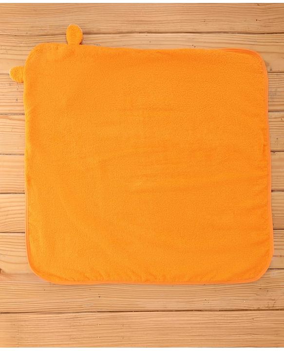 Babyhug Disney Cotton Woven Hooded Bath Towel with Tiger Design L 71 x B 71 cm - Orange