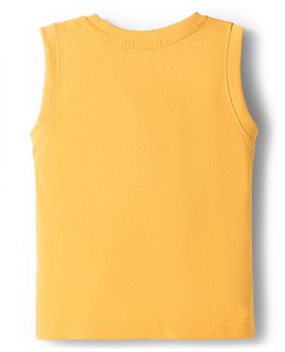 Babyhug Cotton Woven Half Sleeves Checks Shirt with Text Printed T-Shirt - Multicolor