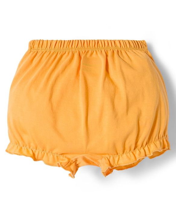 Babyhug 100% Cotton Knit Bloomers with Floral Print Pack of 3 - Yellow White & Red