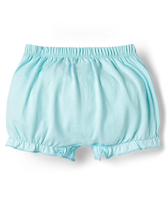 Babyhug 100% Cotton Single Jersey Knit Bloomer With Floral Print Pack Of 3 - Light Blue & Pink