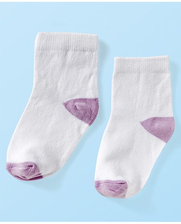Cute Walk by Babyhug Ankle Length Anti-Bacterial Striped Socks with Polka Dot & Star Design Pack of 5 - Multicolor