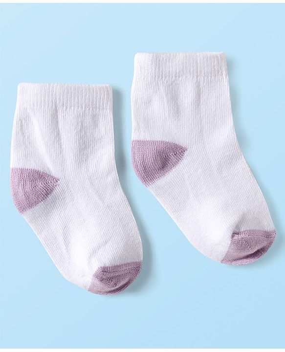 Cute Walk by Babyhug Ankle Length Anti-Bacterial Striped Socks with Polka Dot & Star Design Pack of 5 - Multicolor