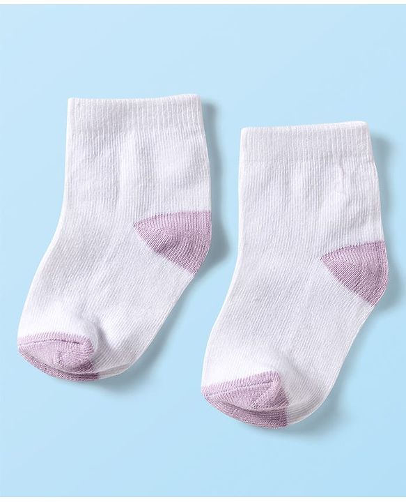 Cute Walk by Babyhug Ankle Length Anti-Bacterial Striped Socks with Polka Dot & Star Design Pack of 5 - Multicolor