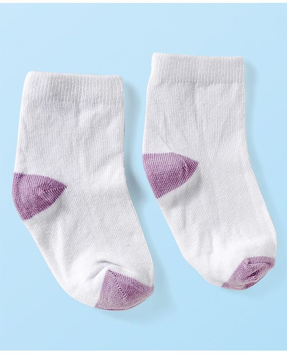 Cute Walk by Babyhug Ankle Length Anti-Bacterial Striped Socks with Polka Dot & Star Design Pack of 5 - Multicolor