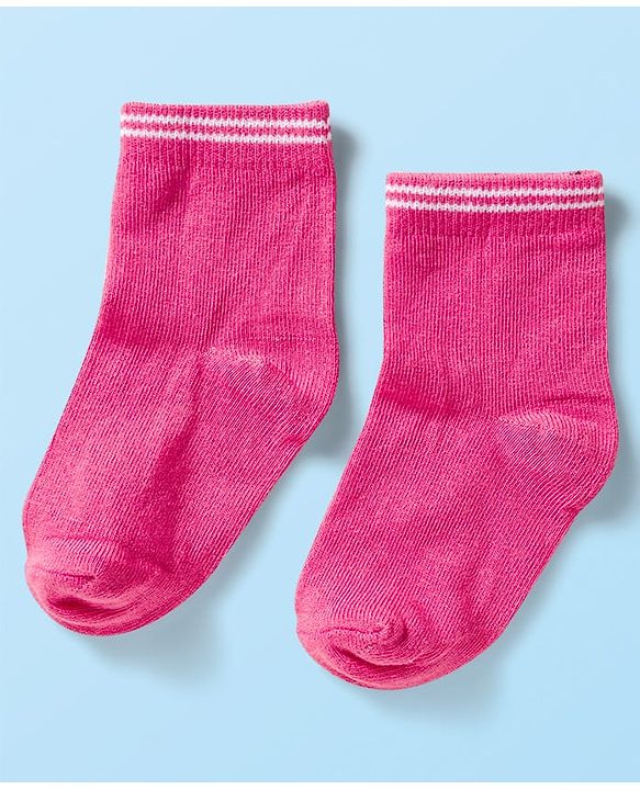 Cute Walk by Babyhug Ankle Length Anti-Bacterial Striped Socks with Star Design Pack of 5 - Multicolor