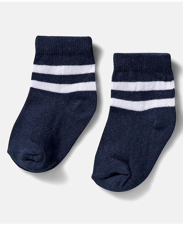 Cute Walk by Babyhug Ankle Length Anti-Bacterial Striped Socks with Star Design Pack of 5 - Multicolor