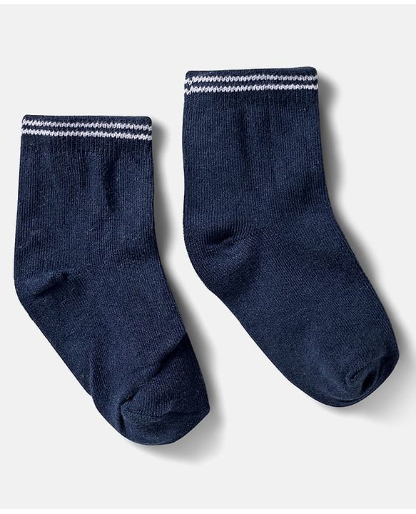 Cute Walk by Babyhug Ankle Length Anti-Bacterial Striped Socks with Star Design Pack of 5 - Multicolor